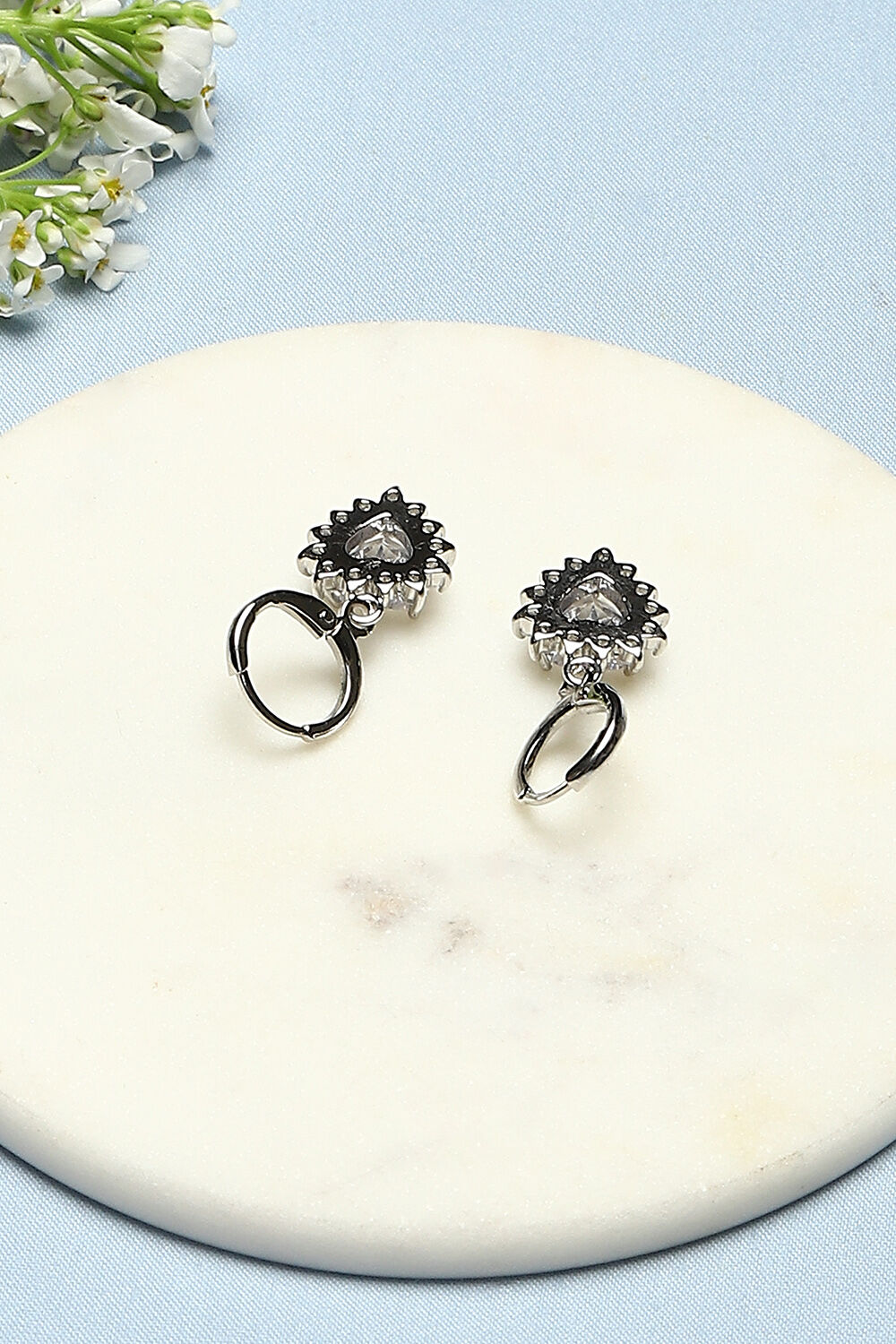 White Brass Earrings image number 2