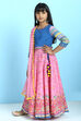 Pink Cotton Lehenga Set image number 3