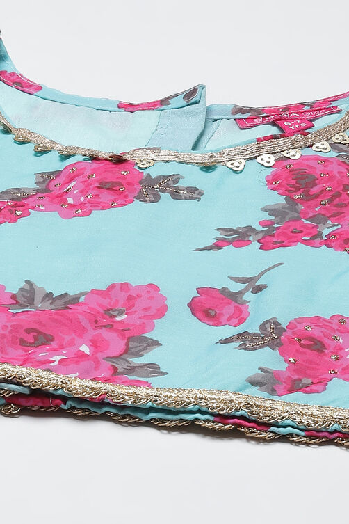 Pink Art Silk Lehenga Set image number 1