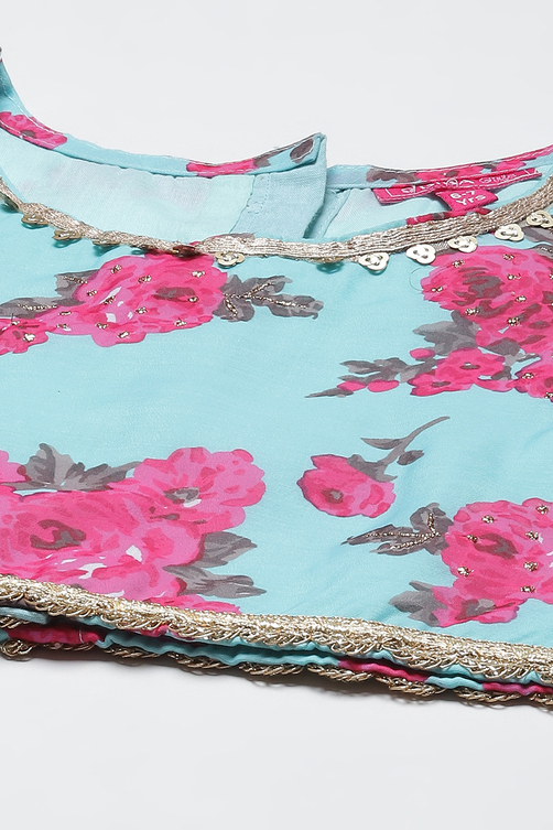 Pink Art Silk Lehenga Set image number 1