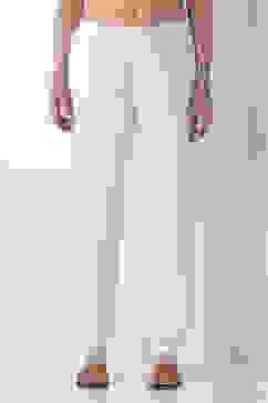 White Viscose Lycra Harem Pants image number 4