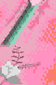 Pink Cotton Blend Floral Digital Print Unstitched Suit Set image number 2