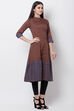 Green Art Silk Front Open Yarndyed Kurta image number 3