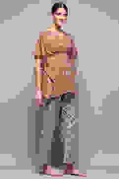 Powder Blue Cotton Printed 2 Piece Sleepwear Set image number 6