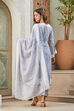 Mauve Cotton Blend Digital Print Unstitched Suit Set  image number 4