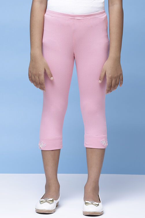 Black Cotton Lycra Capris image number 0