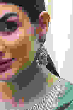 Green Brass Drop & Danglers image number 1