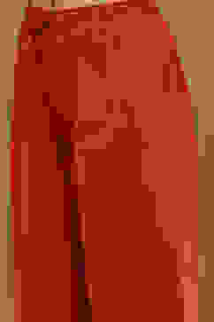 Rust Embroidered Angrakha Festive Anarkali Suit Set image number 3