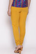 Yellow Cotton Lycra Churidar image number 4