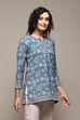 Rose Pink Polyester Straight Printed Kurti image number 3