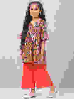 Black Cotton Anarkali Printed Kurta Set image number 3