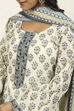 Pink Cotton Printed Unstitched Suit Set image number 2