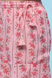 Pink Poly Georgette Floral Printed Peplum Suit Set image number 2