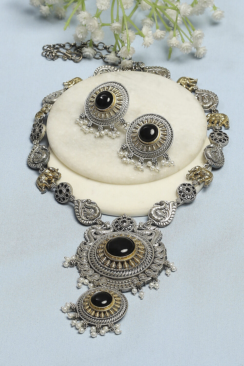 Oxidised Gold Brass Set image number 0