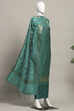Maroon Cotton Printed Embroidered Unstitched Suit Set image number 4