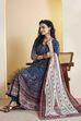 Blue Cotton Anarkali Suit Set image number 0