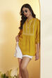 Red Viscose Rayon Embroidered Straight Kurti image number 0