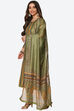 Blue Unstitched dress material Suit Set image number 6