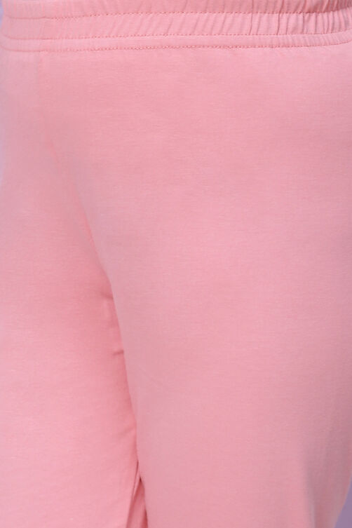 Pink Art Silk Straight Kurta Churidar Suit Set image number 5