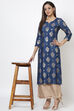 Yellow Viscose Straight Kurta image number 0