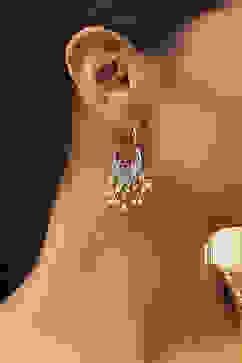 Oxidised Gold Brass Chaandbali image number 1