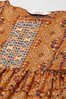 Mustard Cotton Tiered Dress image number 1