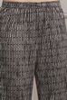 Black Cotton Floral Printed Straight Kurta Set image number 2