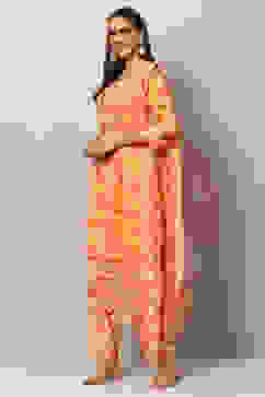 Yellow Viscose Straight Kurta Salwar Pant Suit Set image number 5