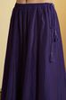 Violet Blue Viscose Rayon Halter Neck Sharara Set image number 2