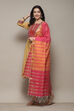 Beige Rayon flax Narrow Kurta Pant Suit Set image number 4