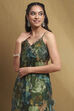 Rust Floral Printed Straight Suit Set image number 1