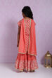 Coral Cotton Garara Kurta Garara Suit Set image number 7