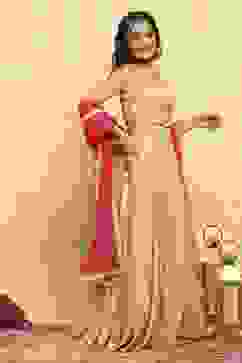 Yellow Polyester Lehenga Set image number 5