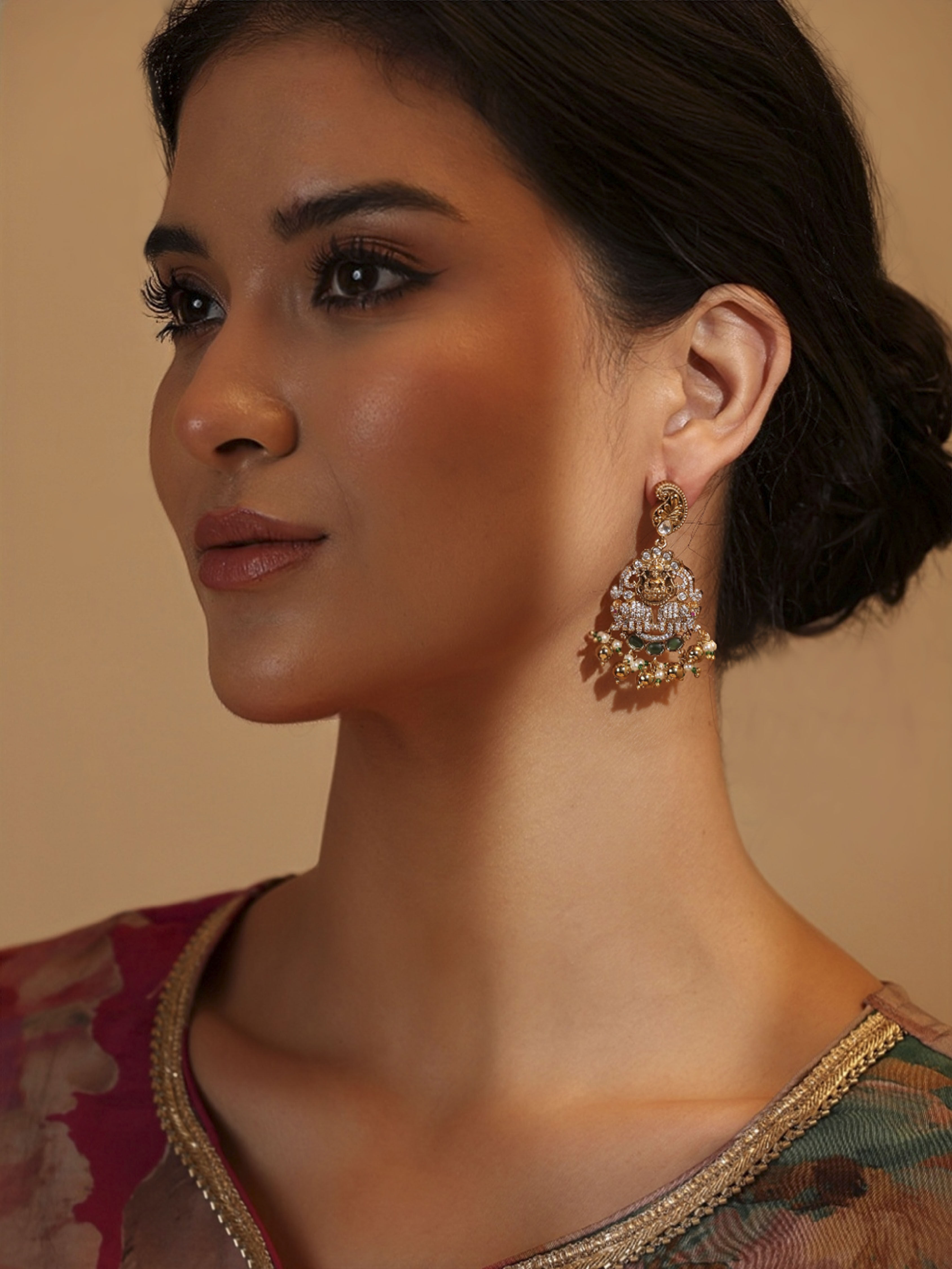 Gold Brass Drop & Danglers image number 1