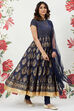 Rohit Bal Red Chanderi Silk Anarkali Solid Suit Set image number 0