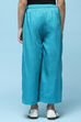 White Tencel Dobby Flared Pants image number 4