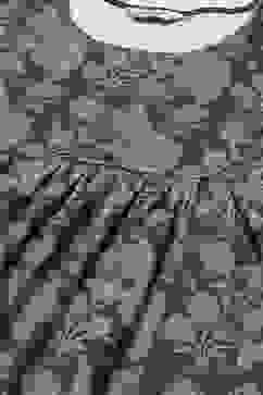 Charcoal Flared Printed Dress image number 1