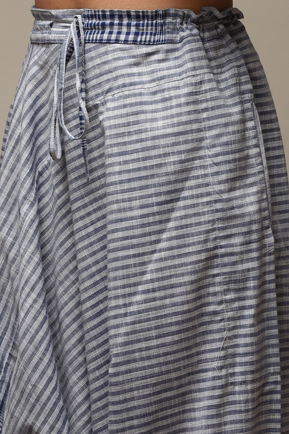 Indigo Cotton Flared Yarndyed 2 Piece Set image number 2