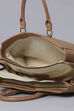 Brown PU Satchel image number 5