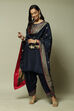 Red LIVA Straight Kurta Salwar Kurta Salwar Suit Set image number 0