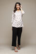 Off White Cotton Regular Pant image number 0