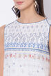 White Cotton Straight Printed Kurta image number 1