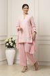 Pink Cotton Floral Printed Regular Suit Set image number 3