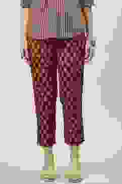 Maroon Rayon Narrow Pants image number 0