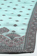 Sky Blue Chanderi Unstitched Suit Set image number 4
