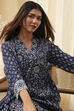 Indigo Pure Cotton Straight Suit Set image number 1