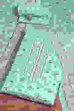 Green Cotton Screen Print Unstitched Suit Set image number 0