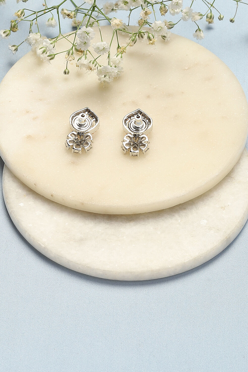 Light Pink Brass Earrings image number 2