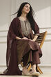 Green Viscose Rayon Straight Solid Suit Set image number 0