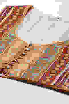 Ecru Rayon Flared Printed Dress image number 2